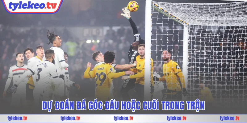 Dự đoán đá góc đầu hoặc cuối trong trận